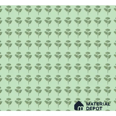 Green Floral Design Wallpaper for Walls